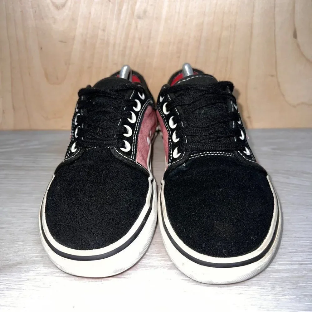 Van Era Authentic Black Suede/Red VN-OJLJ61Z Women's 7‎